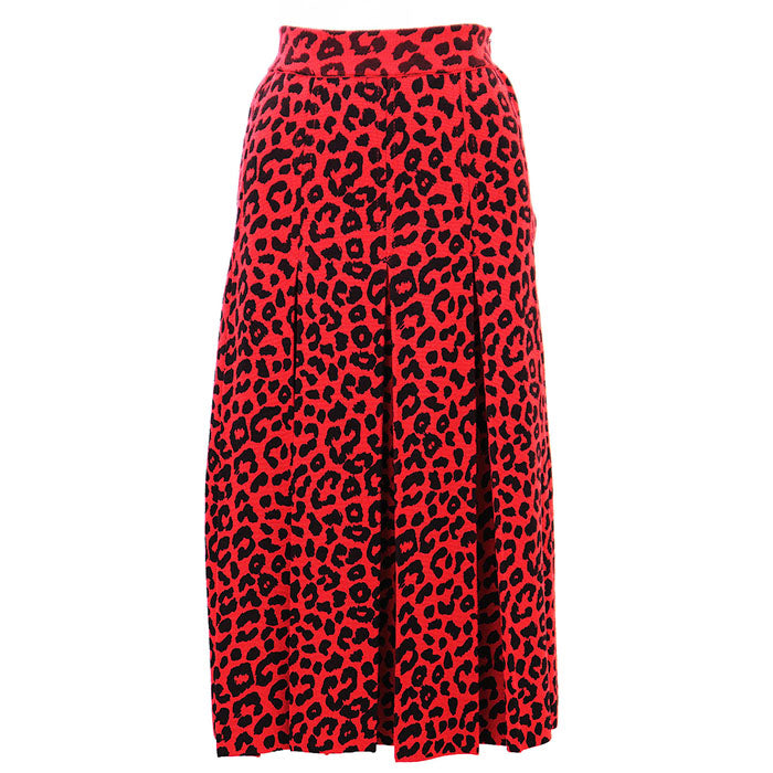 Gucci Silk Cotton Pleated Skirt