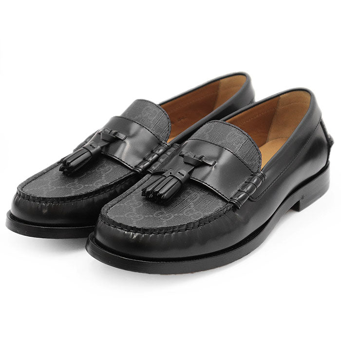 Gucci GG Supreme Monogram Leather Loafers