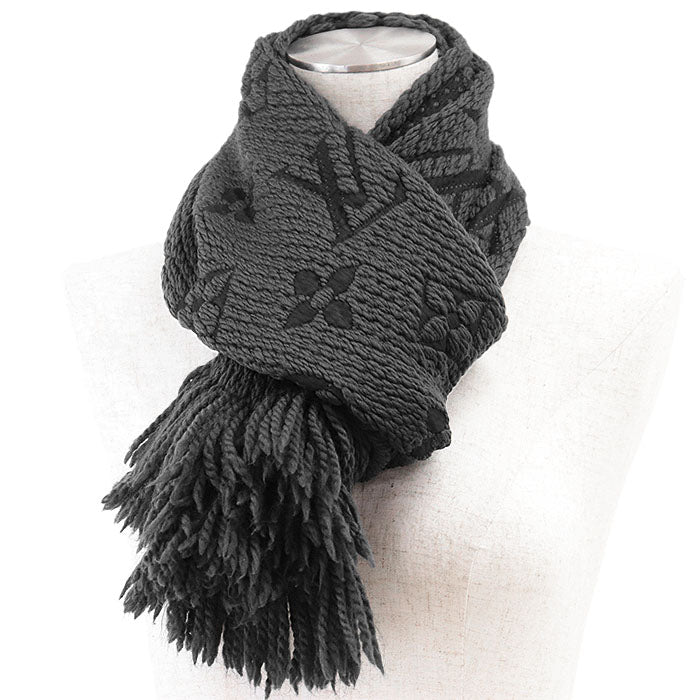 Louis Vuitton Echarpe Logomania Monogram Wool Silk Scarf