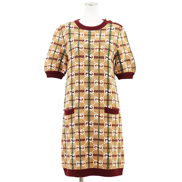 Gucci GG Supreme 100% Wool Dress