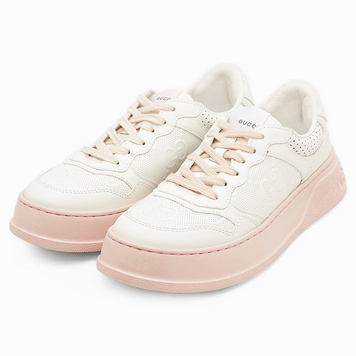 Gucci GG Interlocking Embossed Leather Sneakers