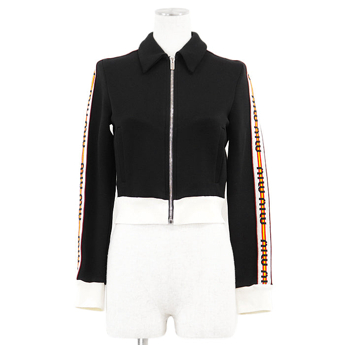 Miu Miu Jersey Cropped Jacket Cotton Polyamide Jacket