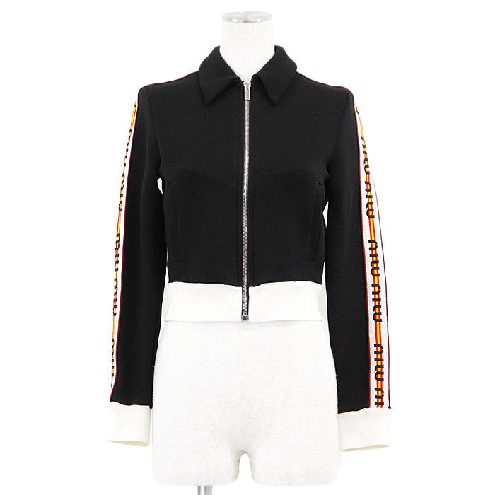 Miu Miu Jersey Cropped Jacket Cotton Polyamide Jacket