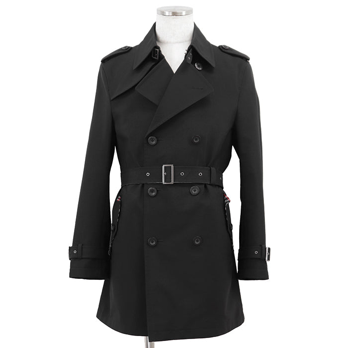 Burberry Black Label Polyester Trench Coat