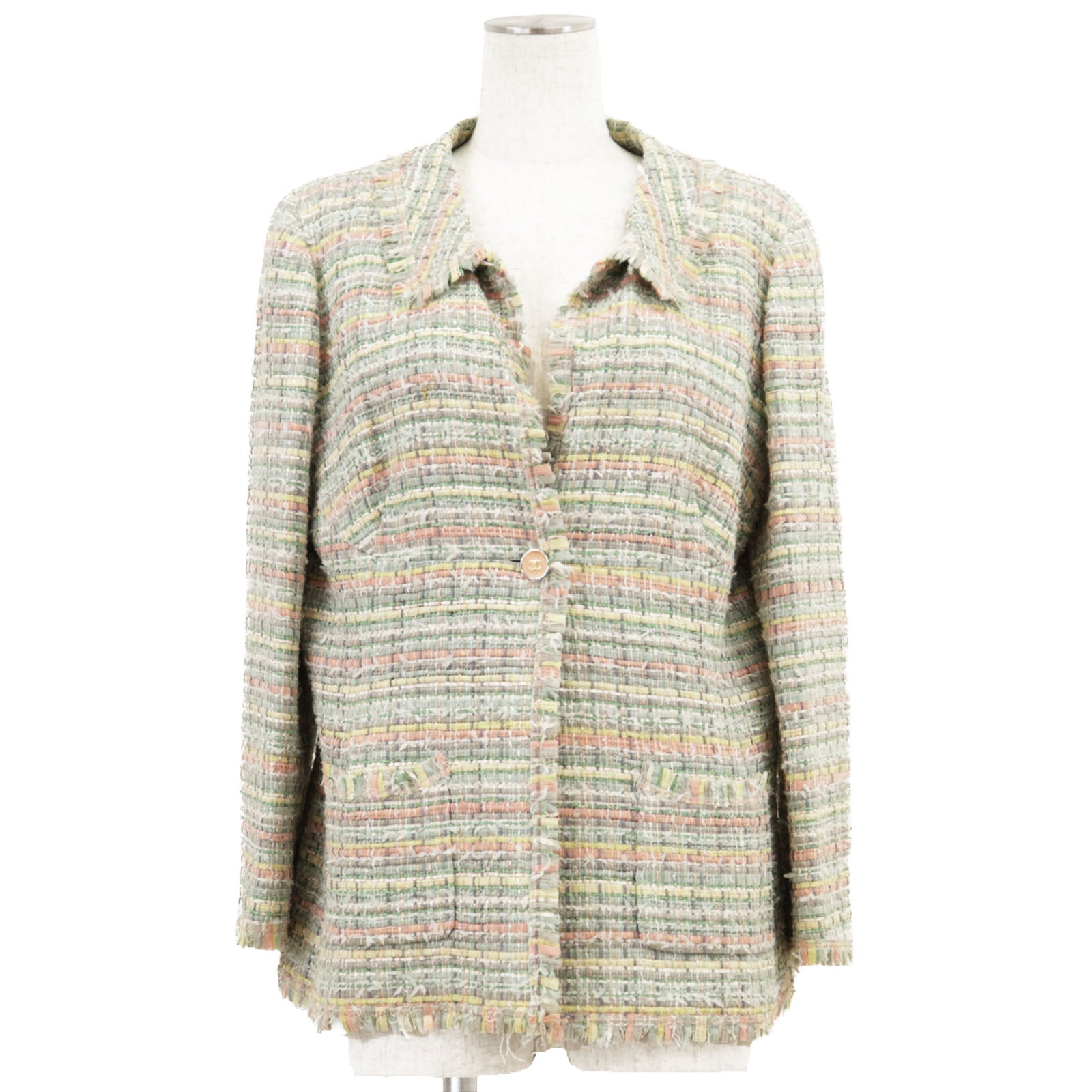 Chanel Silk Blend Tweed Jacket