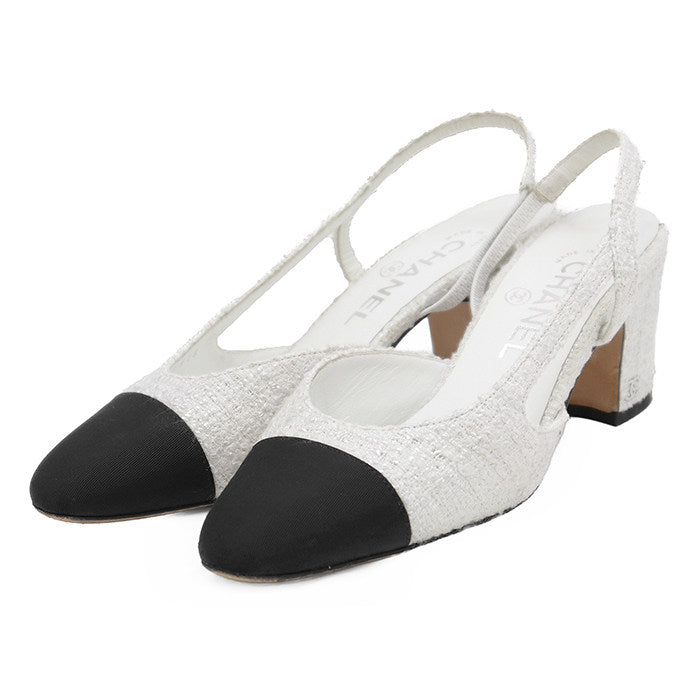 Chanel Tweed Slingback Pumps