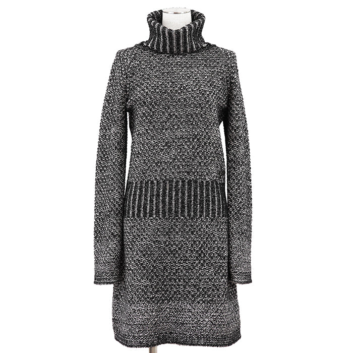 Chanel Silk Cashmere Wool Nylon Knit Dress