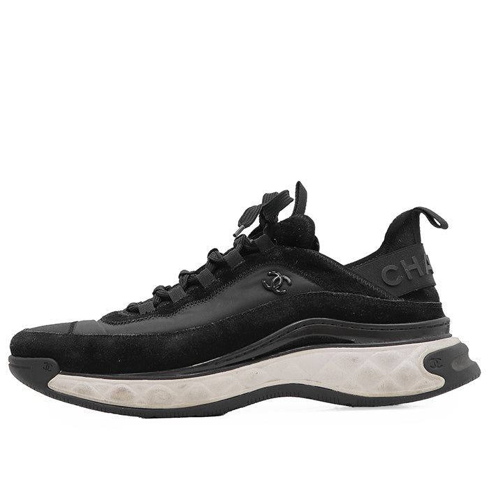 Chanel Suede Nylon Sneakers
