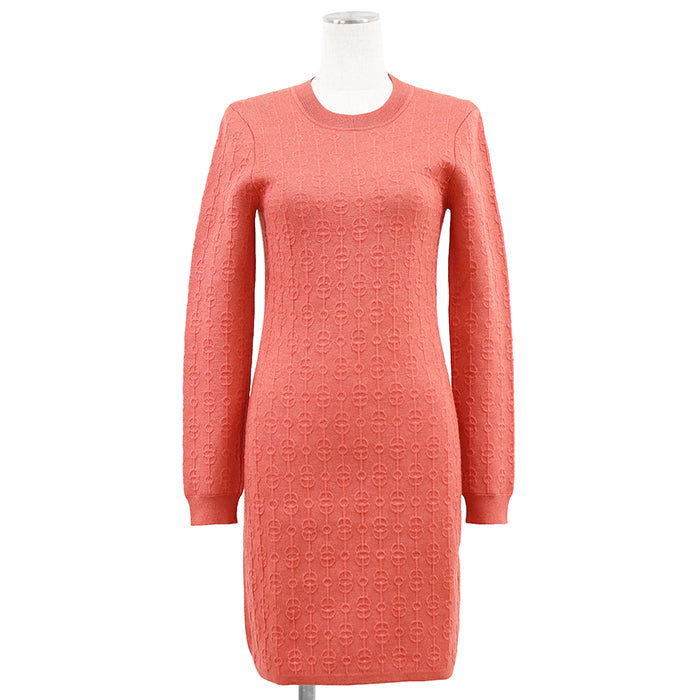 Hermes Chaine d’Ancre cashmere silk blend dress