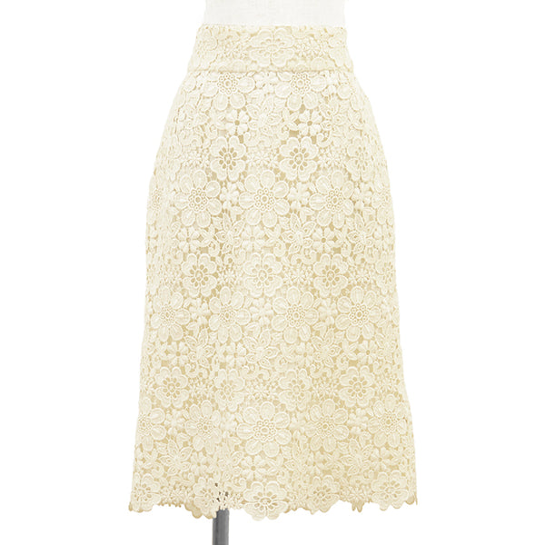 Dolce&Gabbana Lace Floral Skirt