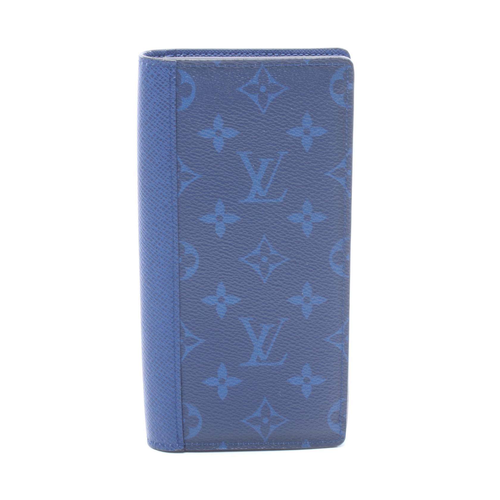 Louis Vuitton Portefeuille Brazza Leather PVC Long Wallet