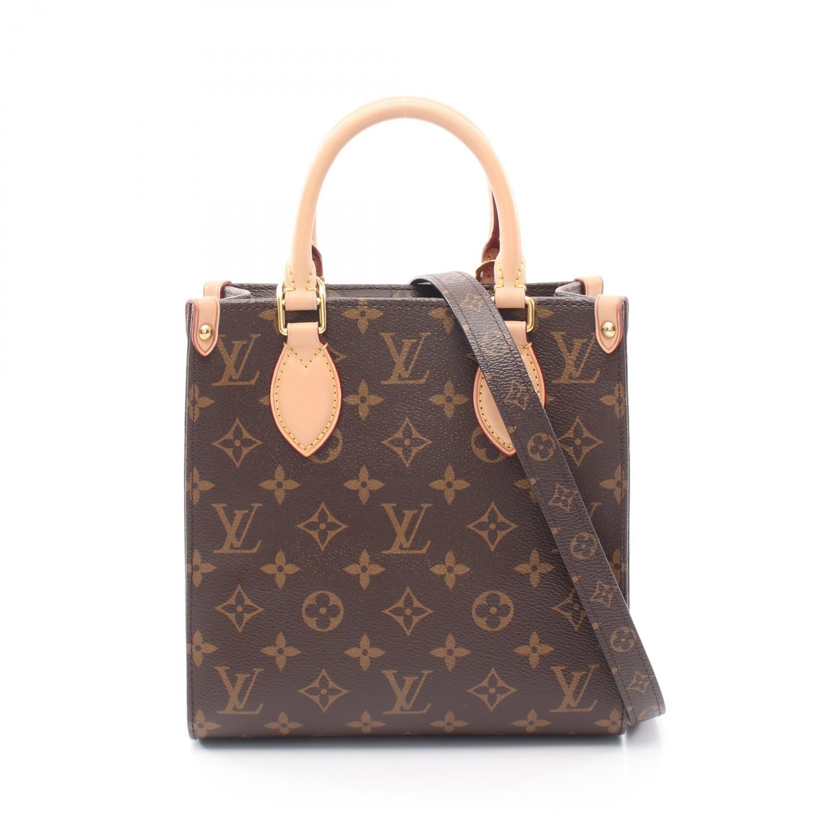 Louis Vuitton Sac Plat BB Monogram 2way handbag