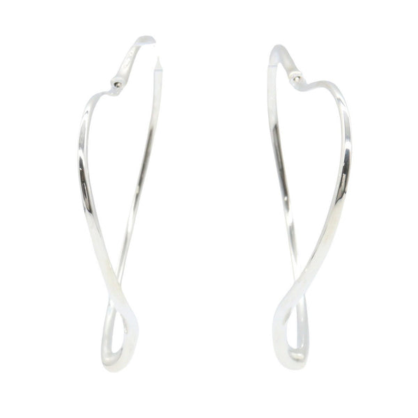 Tiffany & Co. Open Heart Silver Earrings