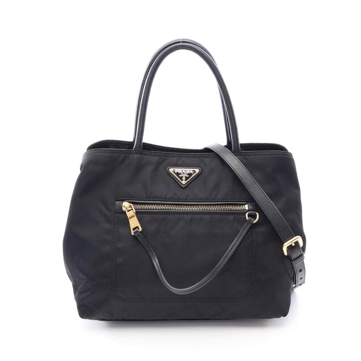 Prada Nylon Leather 2way Handbag
