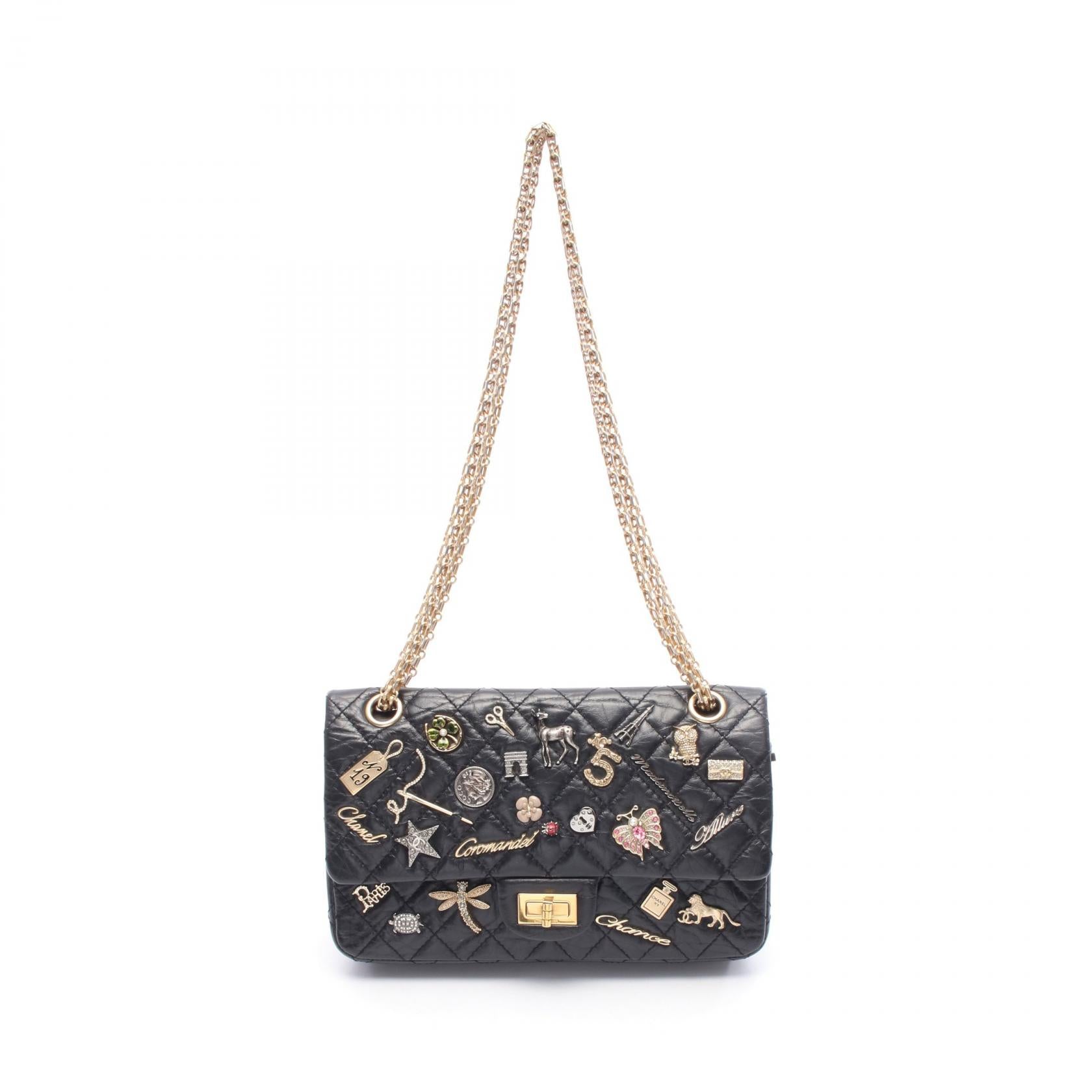 Chanel 2.55 Matelasse Mademoiselle Chain Leather Shoulder Bag