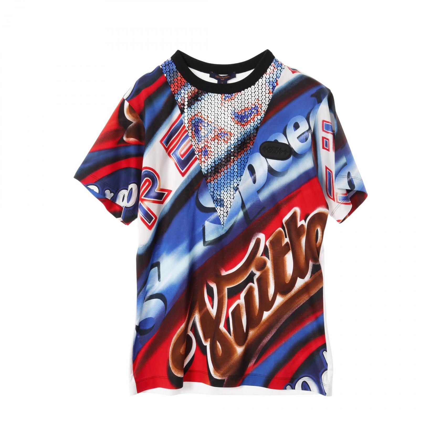 Louis Vuitton Graphic Print Statement Cotton Top