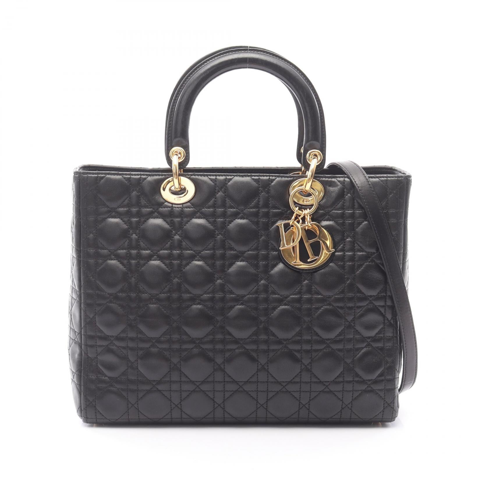 Dior Lady Dior Leather Handbag