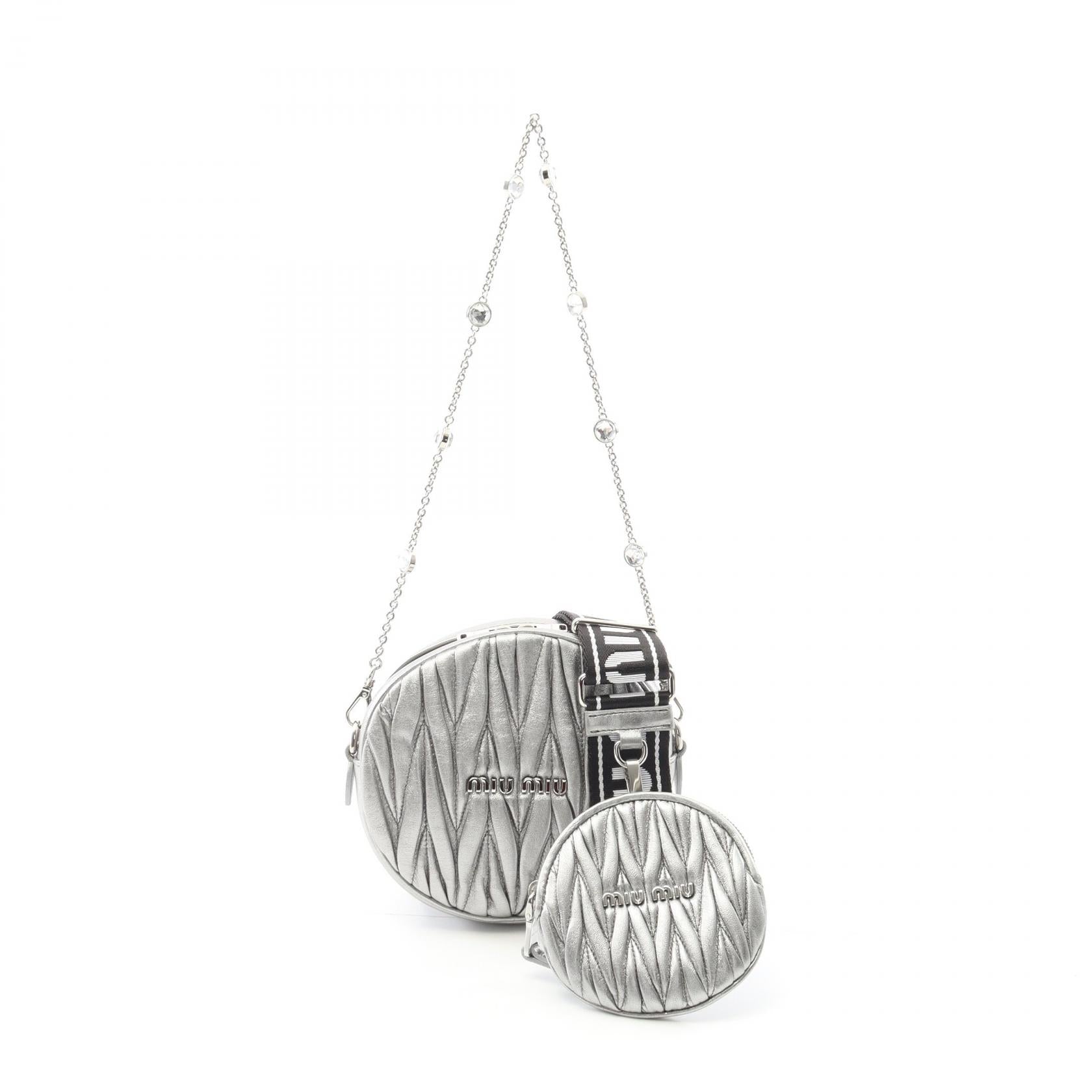 Miu Miu Matelassé Leather Shoulder Bag