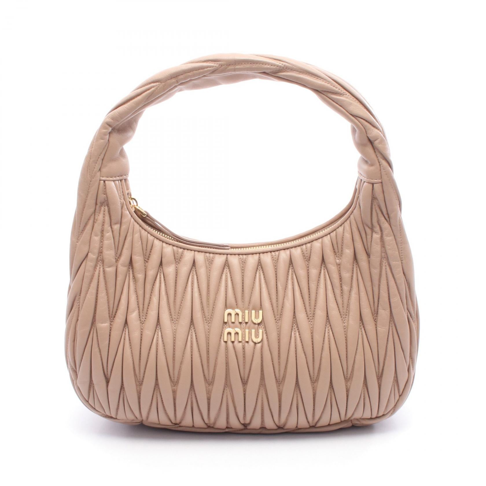 Miu Miu Miu Wander Leather Shoulder Bag