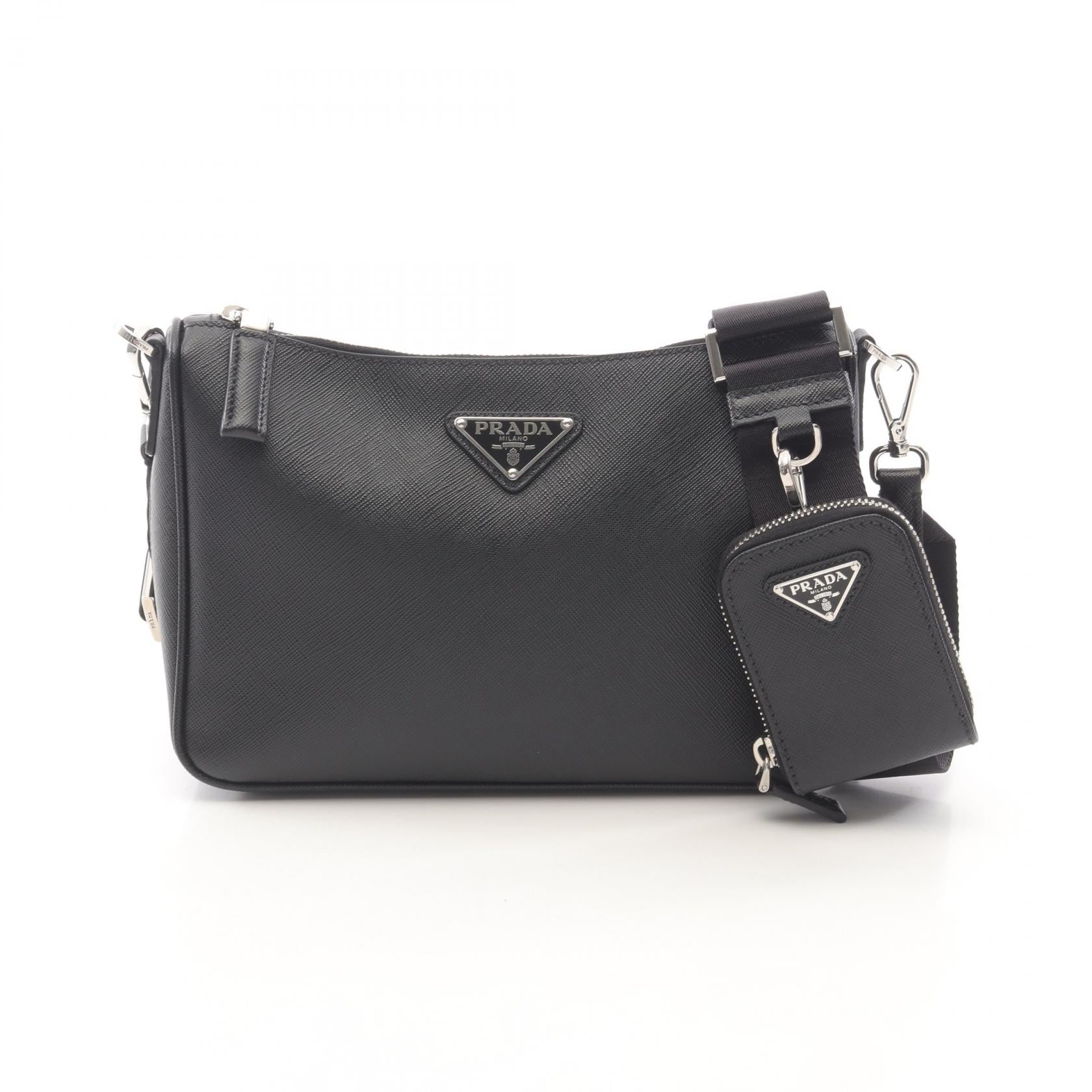 Prada SAFFIANO TRAVEL Leather Shoulder Bag
