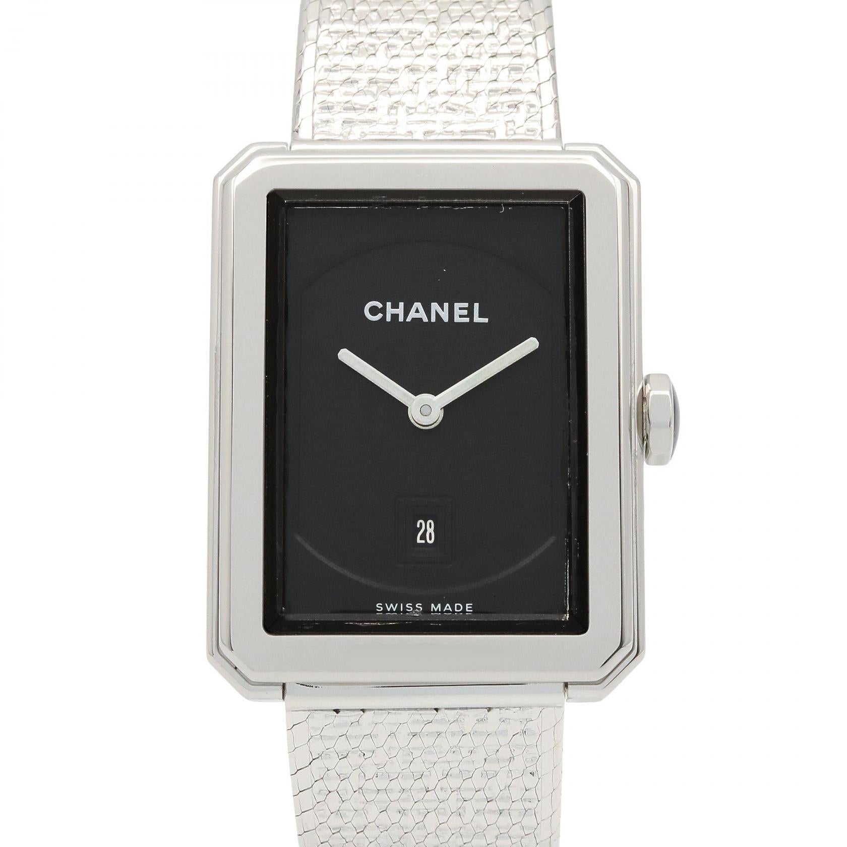 CHANEL Boyfriend Tweed Stainless Steel Watch