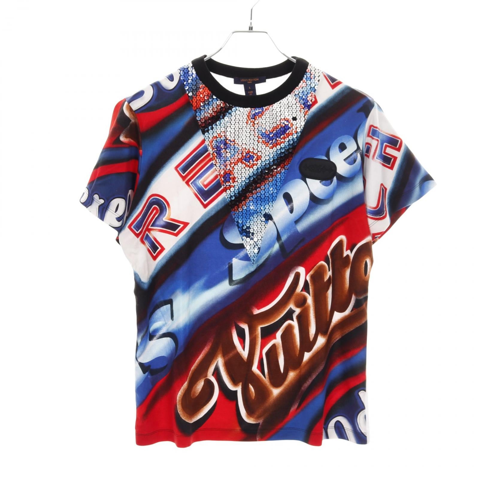 Louis Vuitton Graphic Print Statement Cotton Top