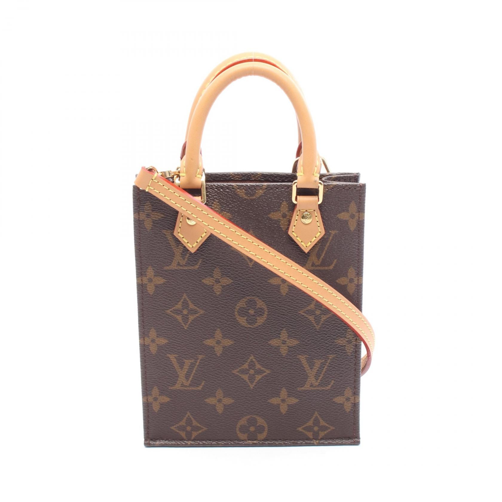 Louis Vuitton Petit Sac Plat Monogram 2way bag