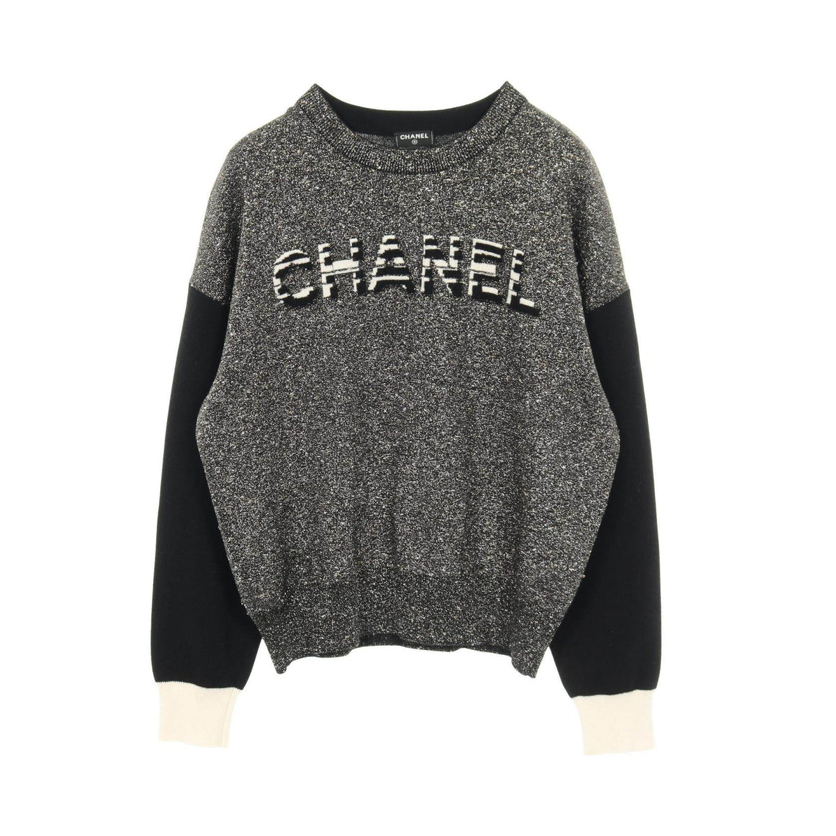 Chanel Logo Cashmere Cotton Knit
