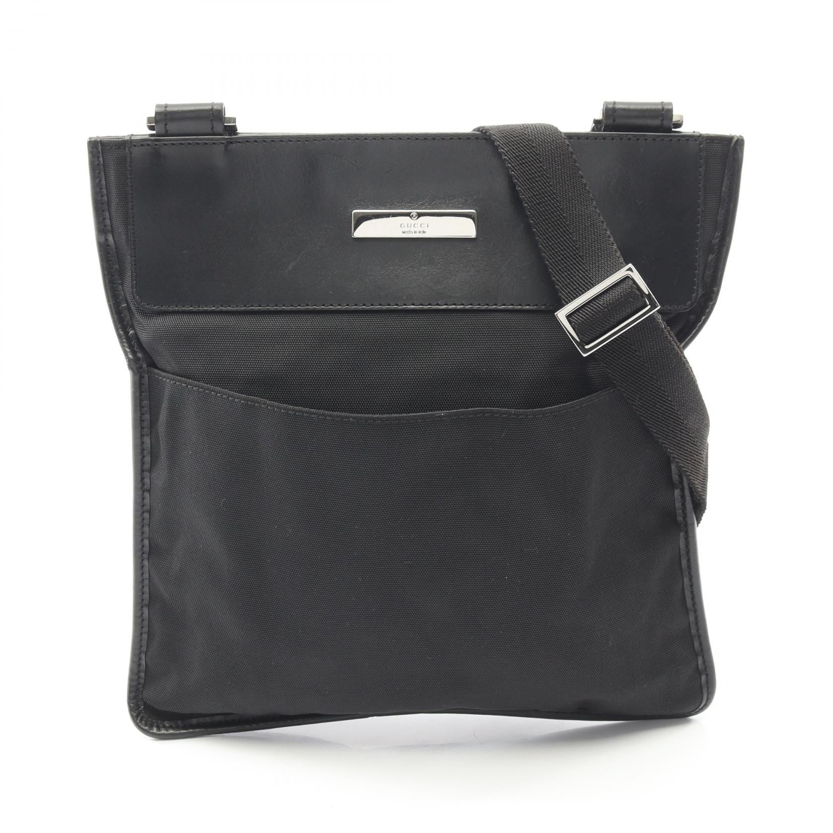 Gucci Canvas Leather Shoulder Bag