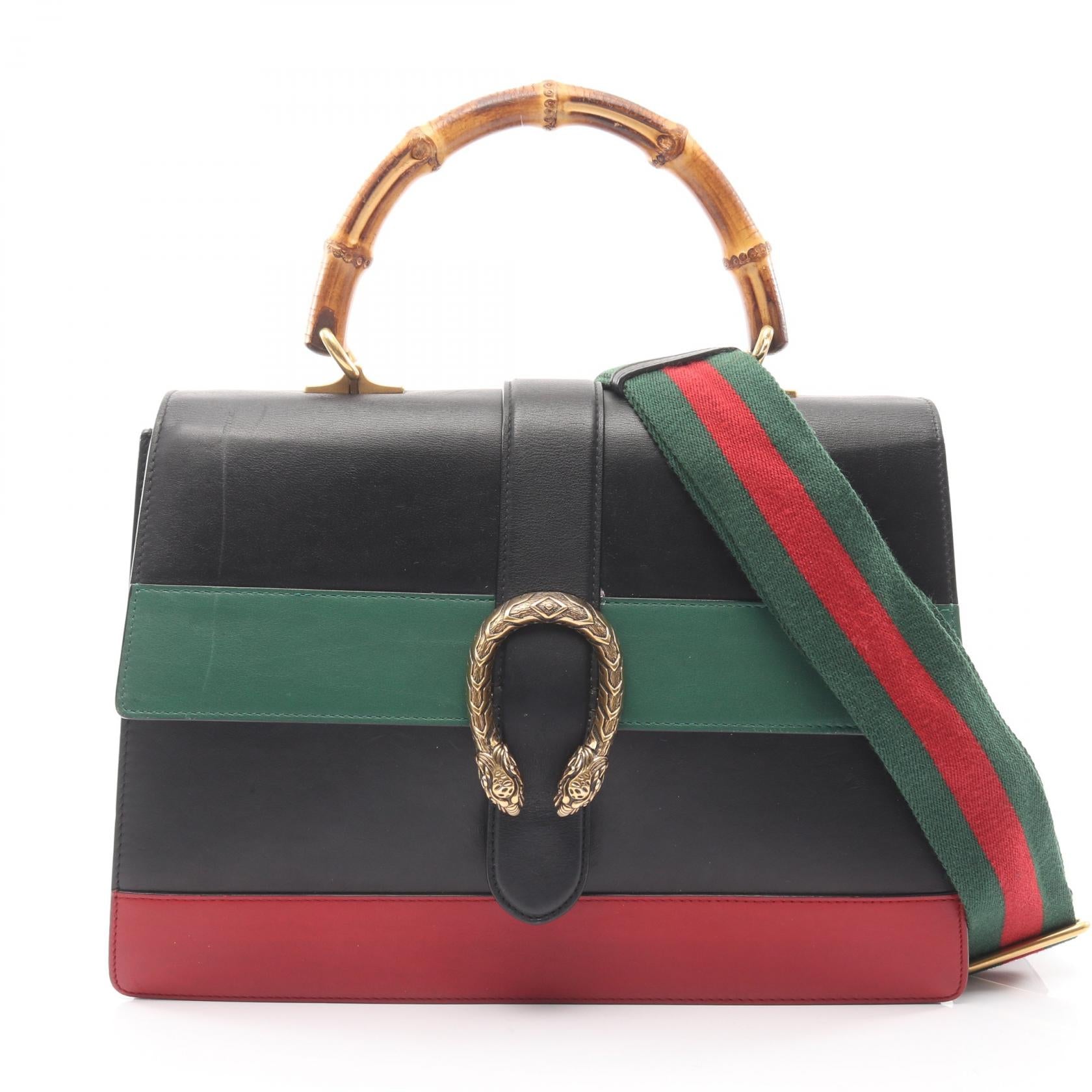 Gucci Bamboo Dionysus Leather Handbag