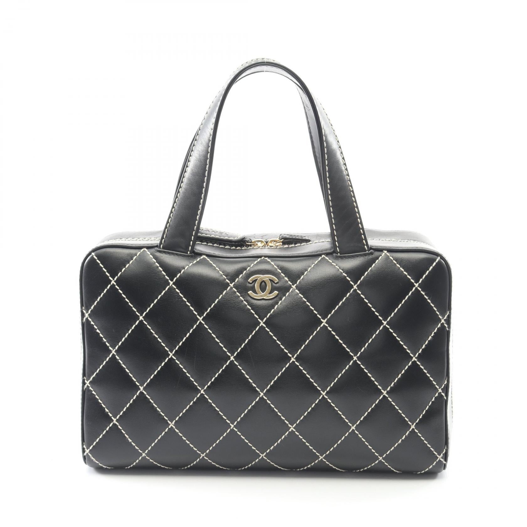 CHANEL Wild Stitch Leather Handbag