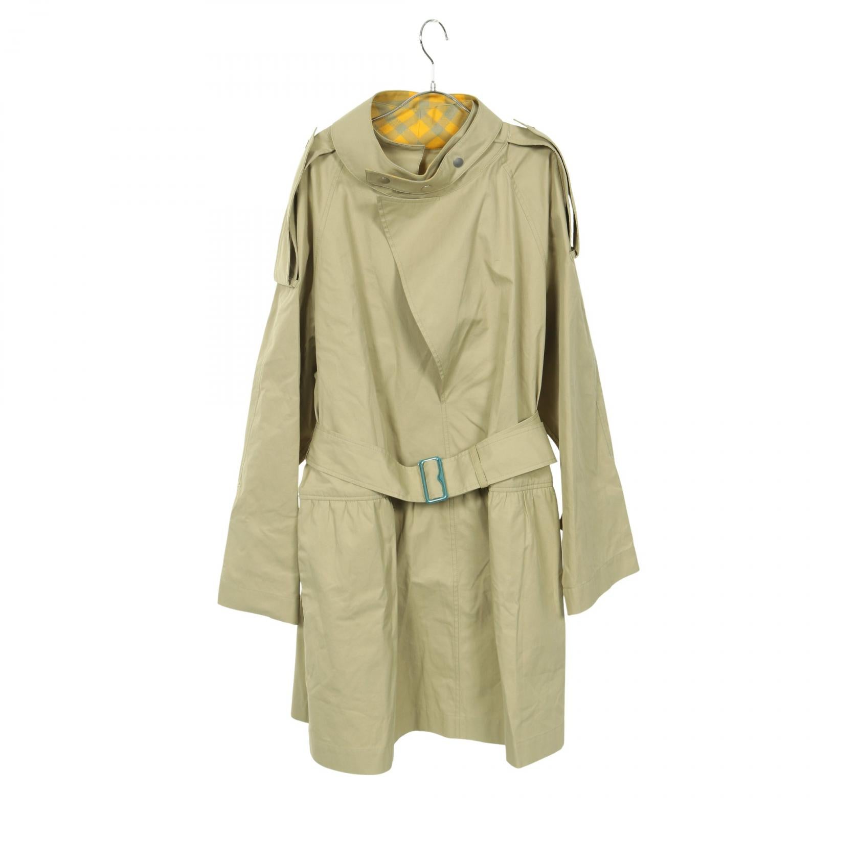 Burberry Gabardine Trench Mini Dress Coat