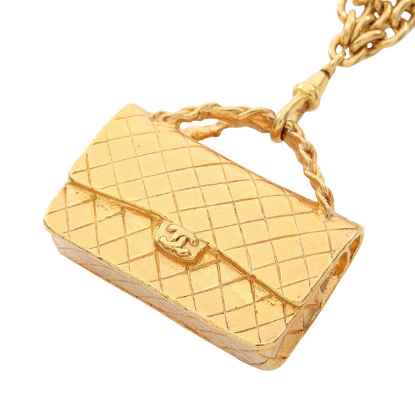 Chanel Matelasse Bag Motif Necklace