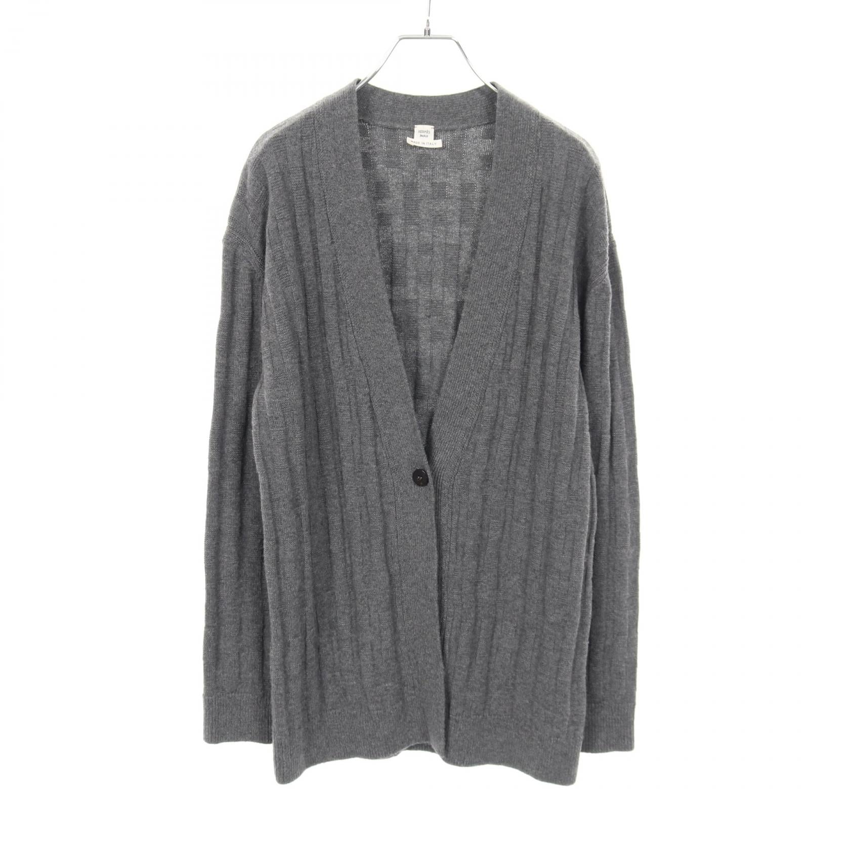 Hermes H Pattern Wool Cardigan