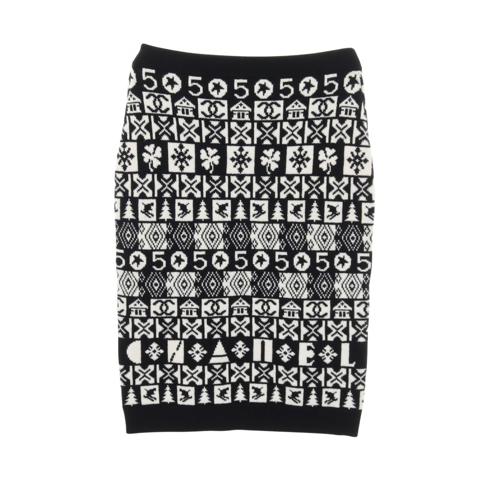 Chanel Cashmere Knit Skirt