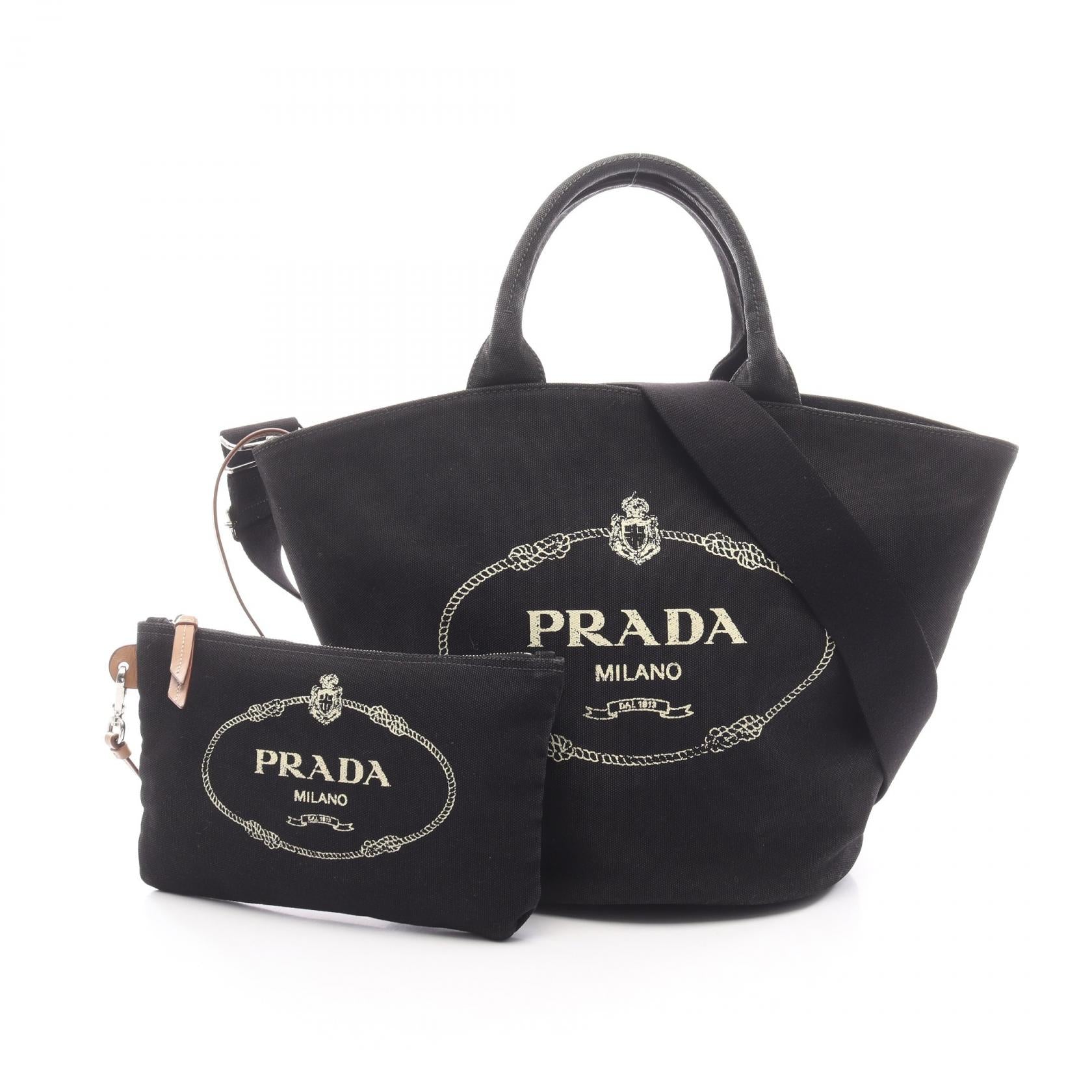 PRADA CANAPA Canvas Handbag