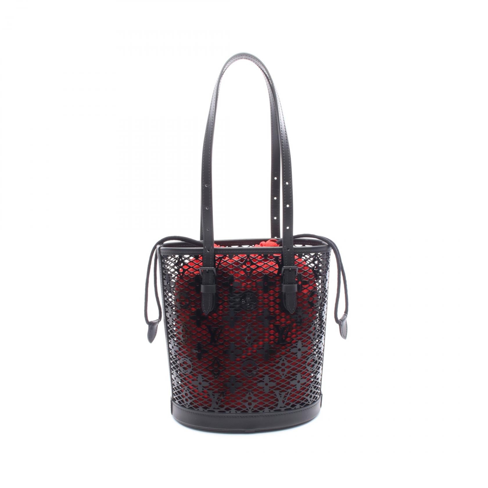 Louis Vuitton Bucket PM Monogram Lace Patent Leather Handbag