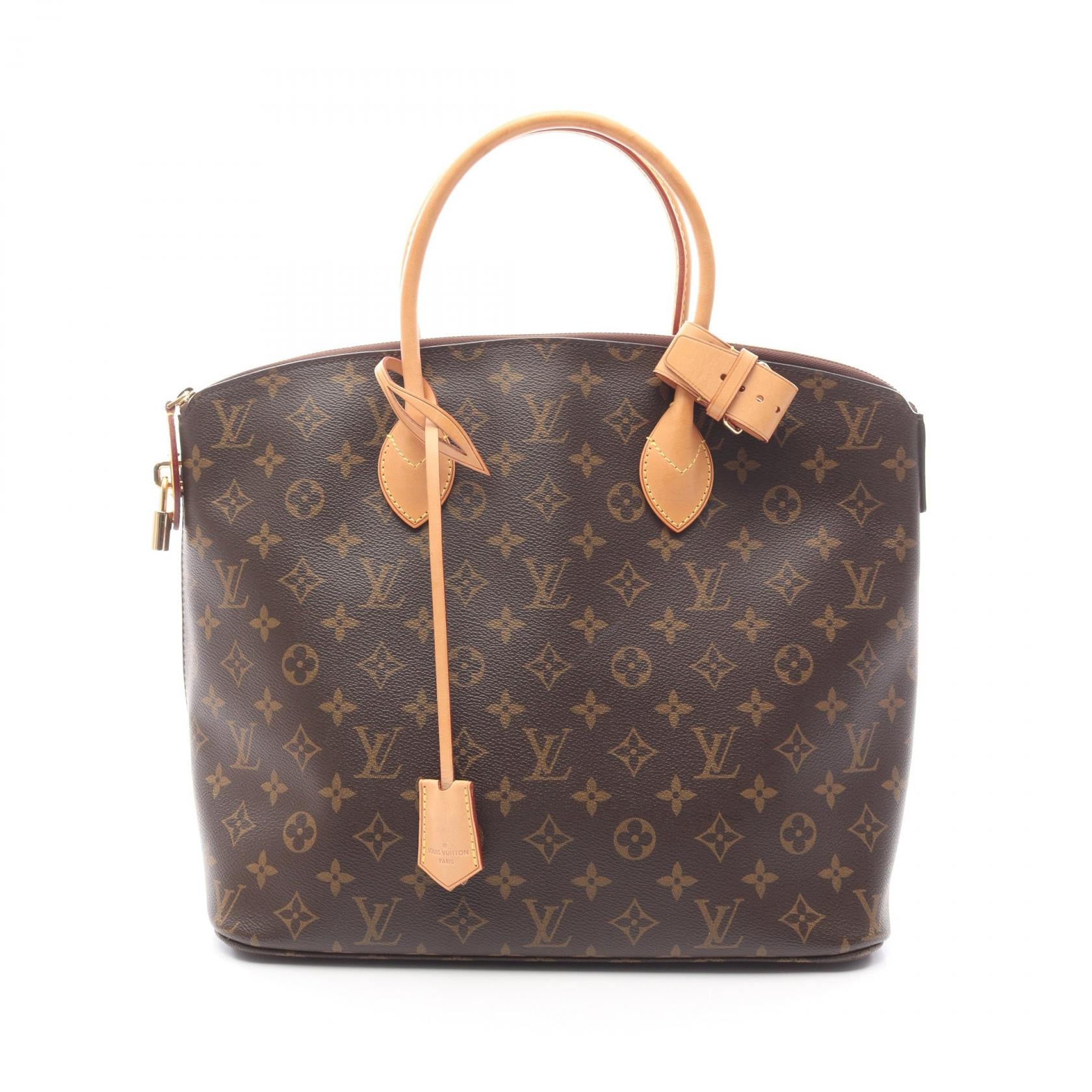 Louis Vuitton Lockit MM Monogram Coated Canvas Handbag
