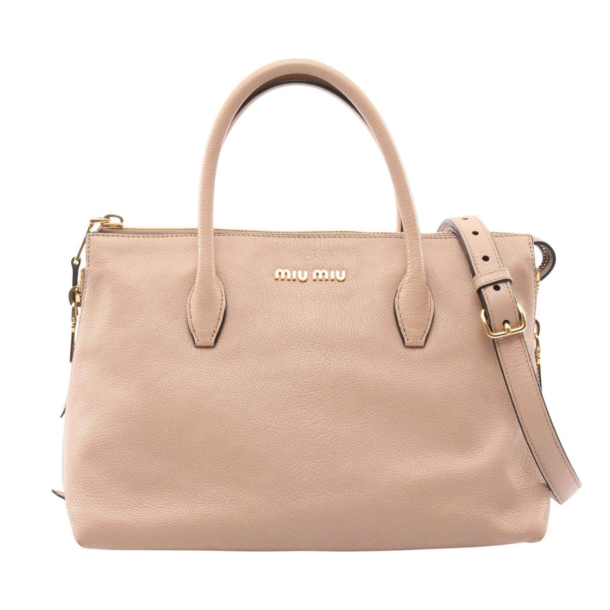 Miu Miu MADRAS Leather Handbag