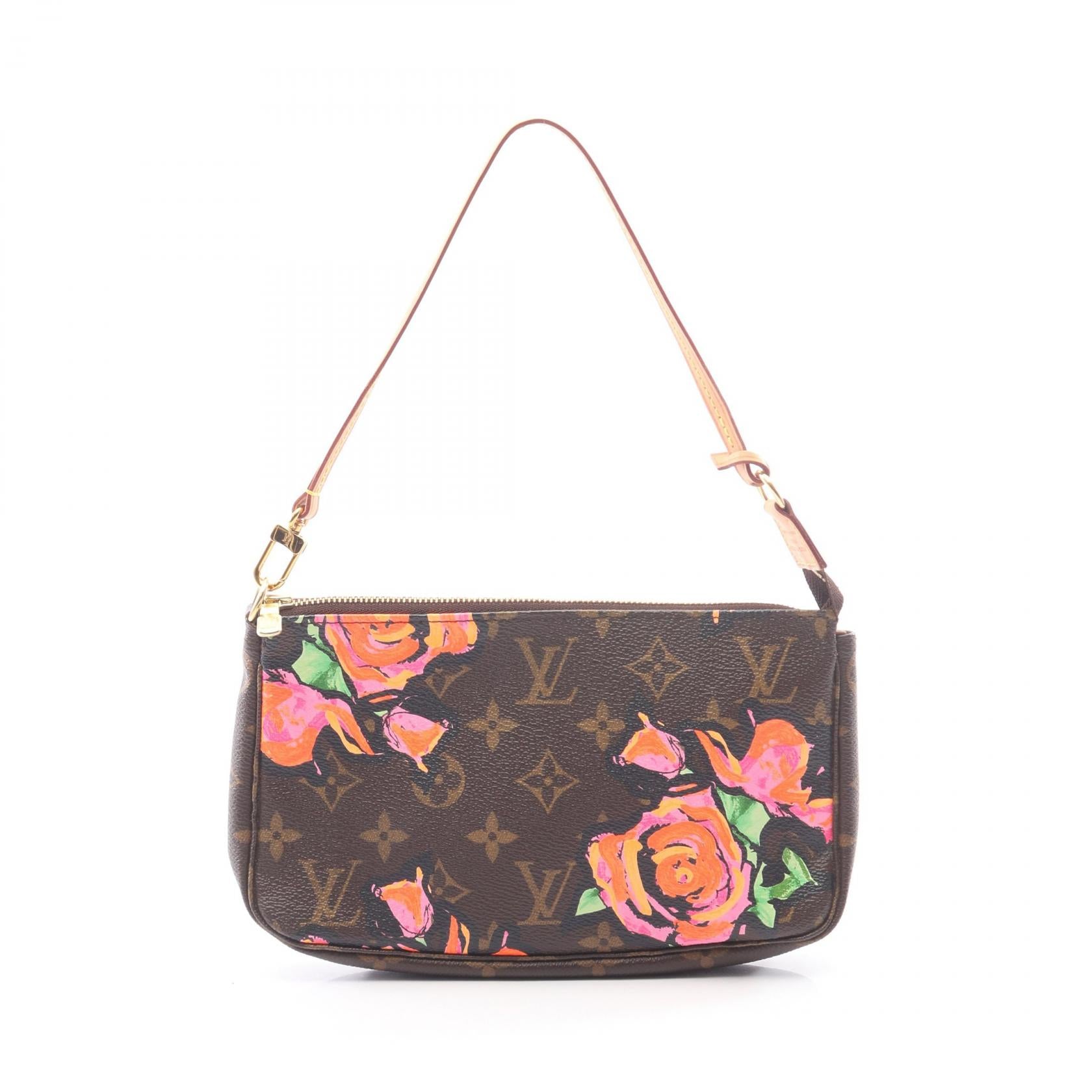 Louis Vuitton Pochette Accessoires Monogram Rose Handbag