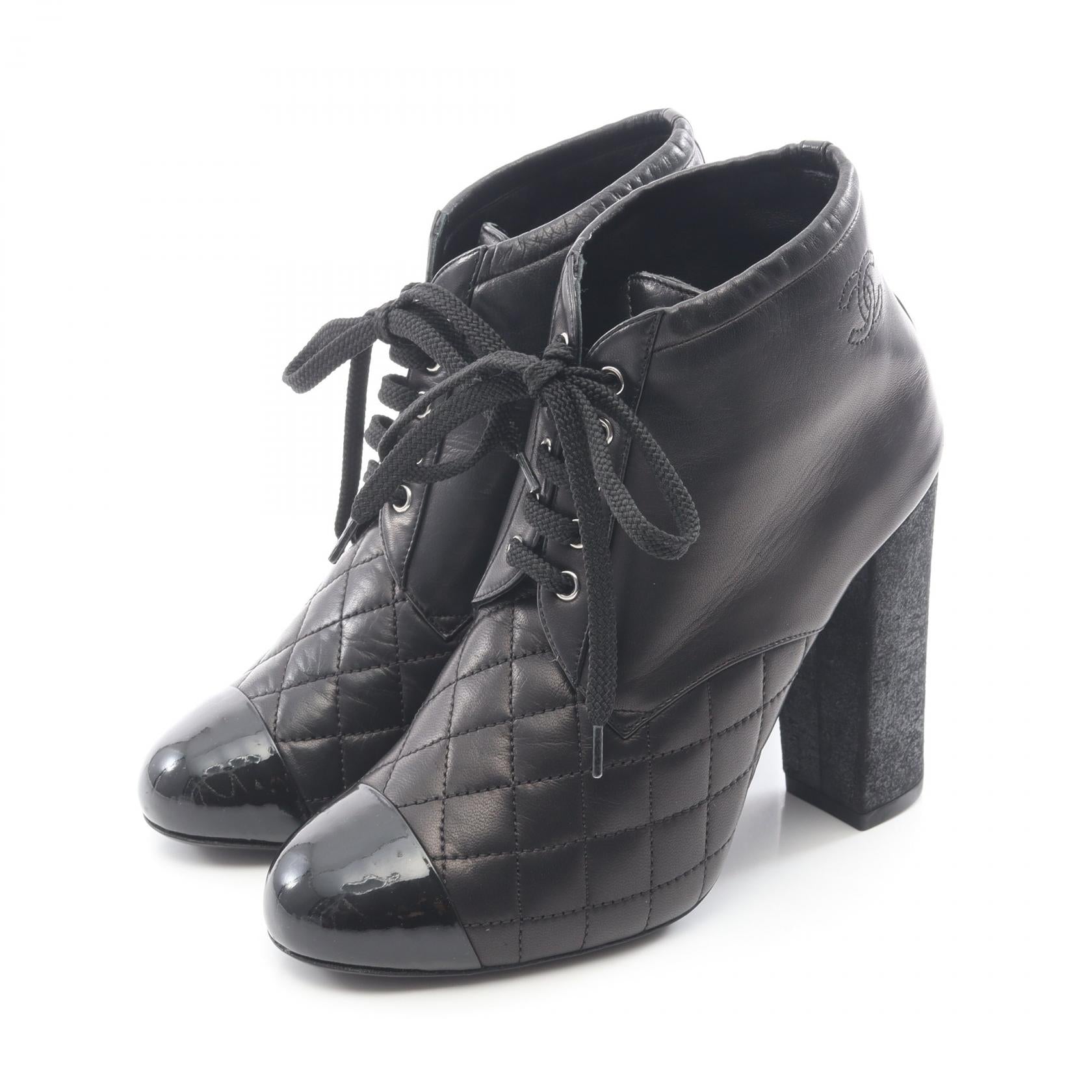 Chanel Coco Mark Leather Boots