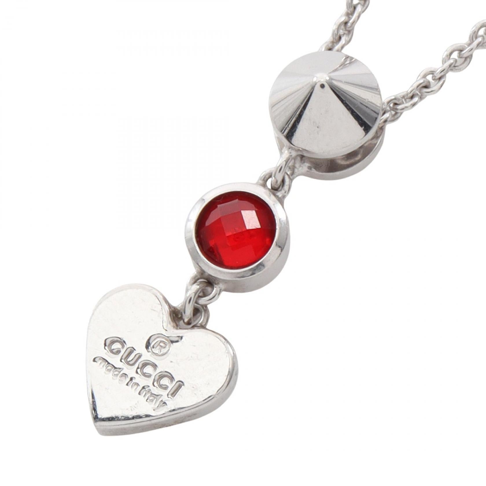 Gucci Heart Silver Necklace
