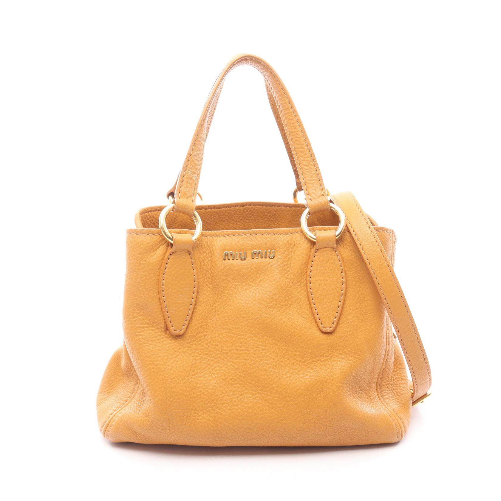 Miu Miu VITELLO CARIBU Leather Handbag