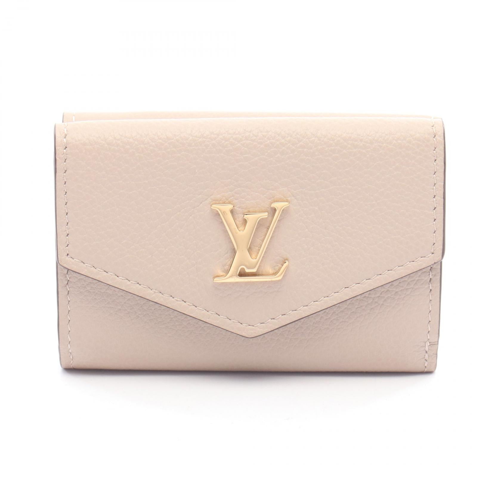 Louis Vuitton Portefeuille Lockmini Leather Trifold Wallet