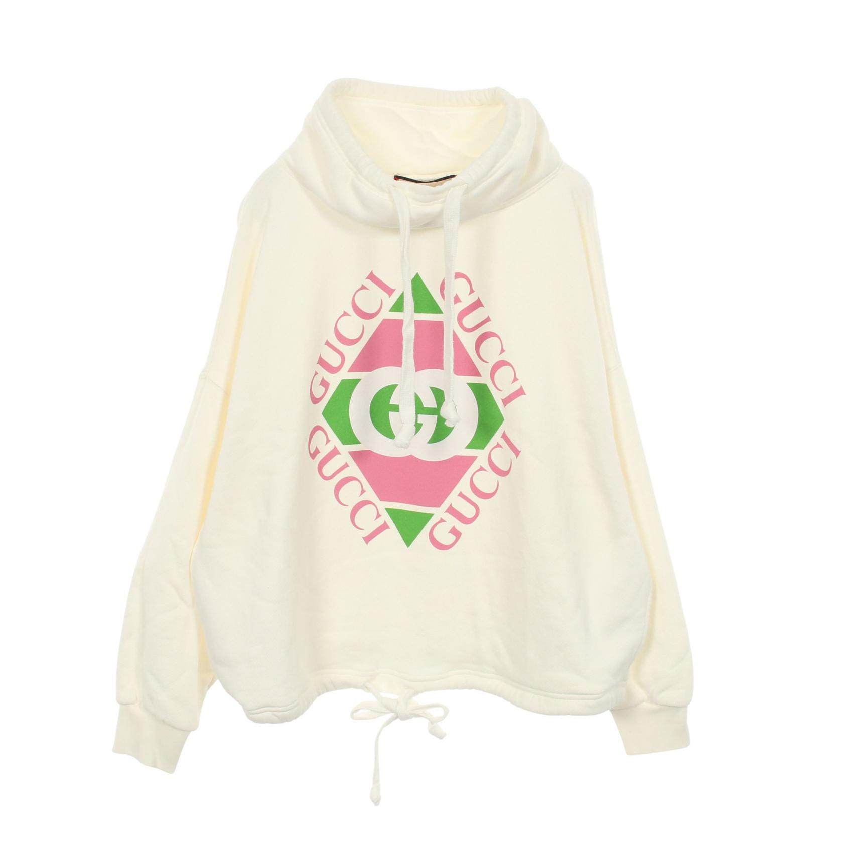 Gucci GG Logo Print Cotton Hoodie