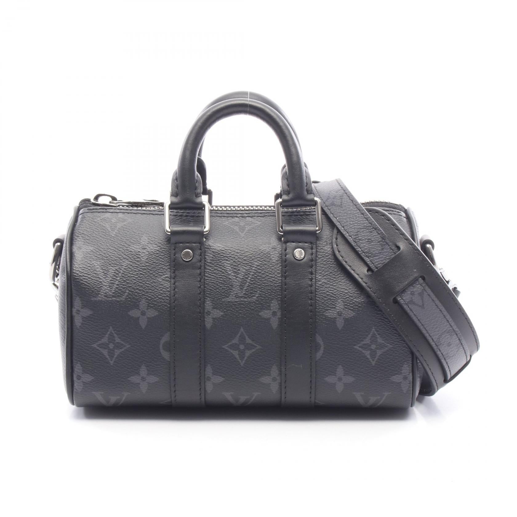 Louis Vuitton Keepall XS Monogram Eclipse Coated Canvas Handbag