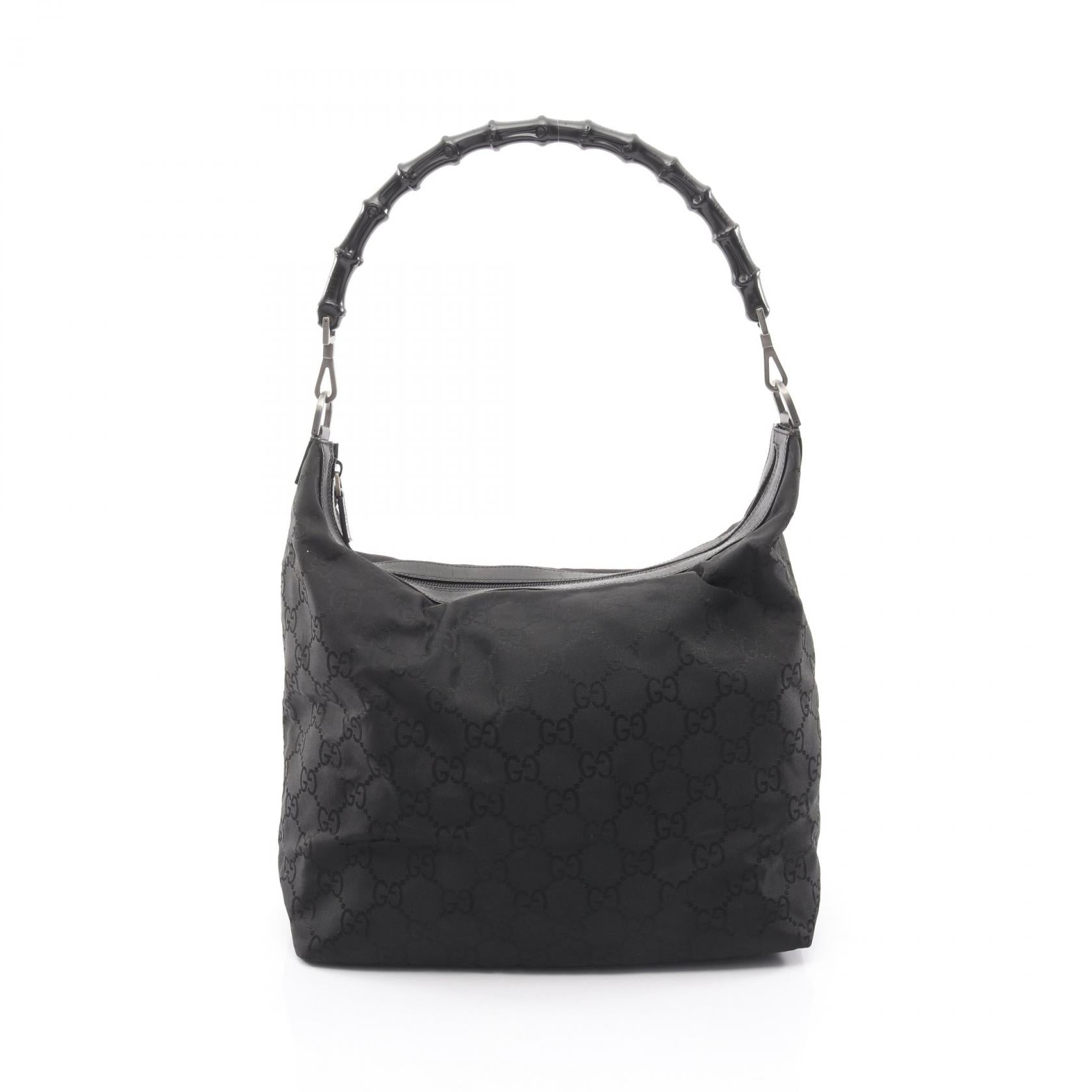 Gucci Bamboo GG Nylon Shoulder Bag
