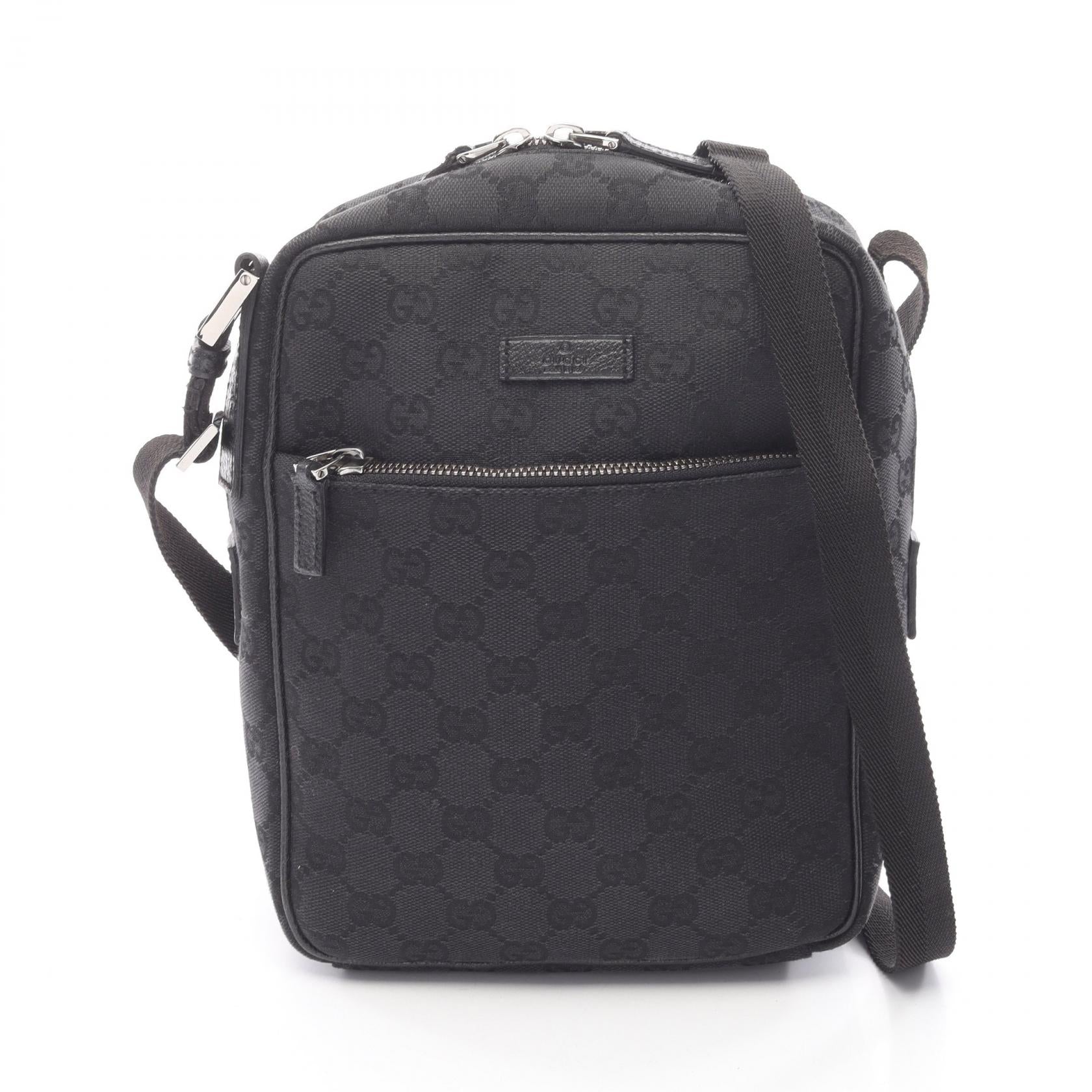 Gucci GG Canvas Leather Shoulder Bag
