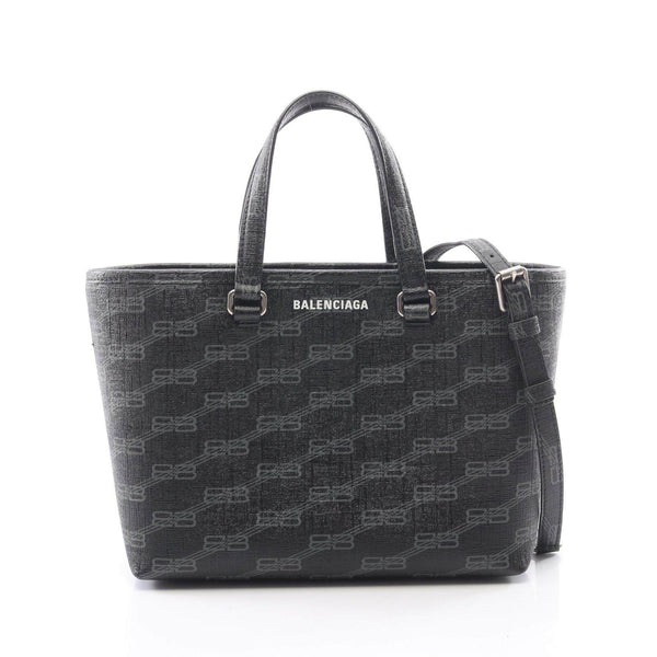 Balenciaga Signature Small Shopper PVC Coated Canvas 2way Bag