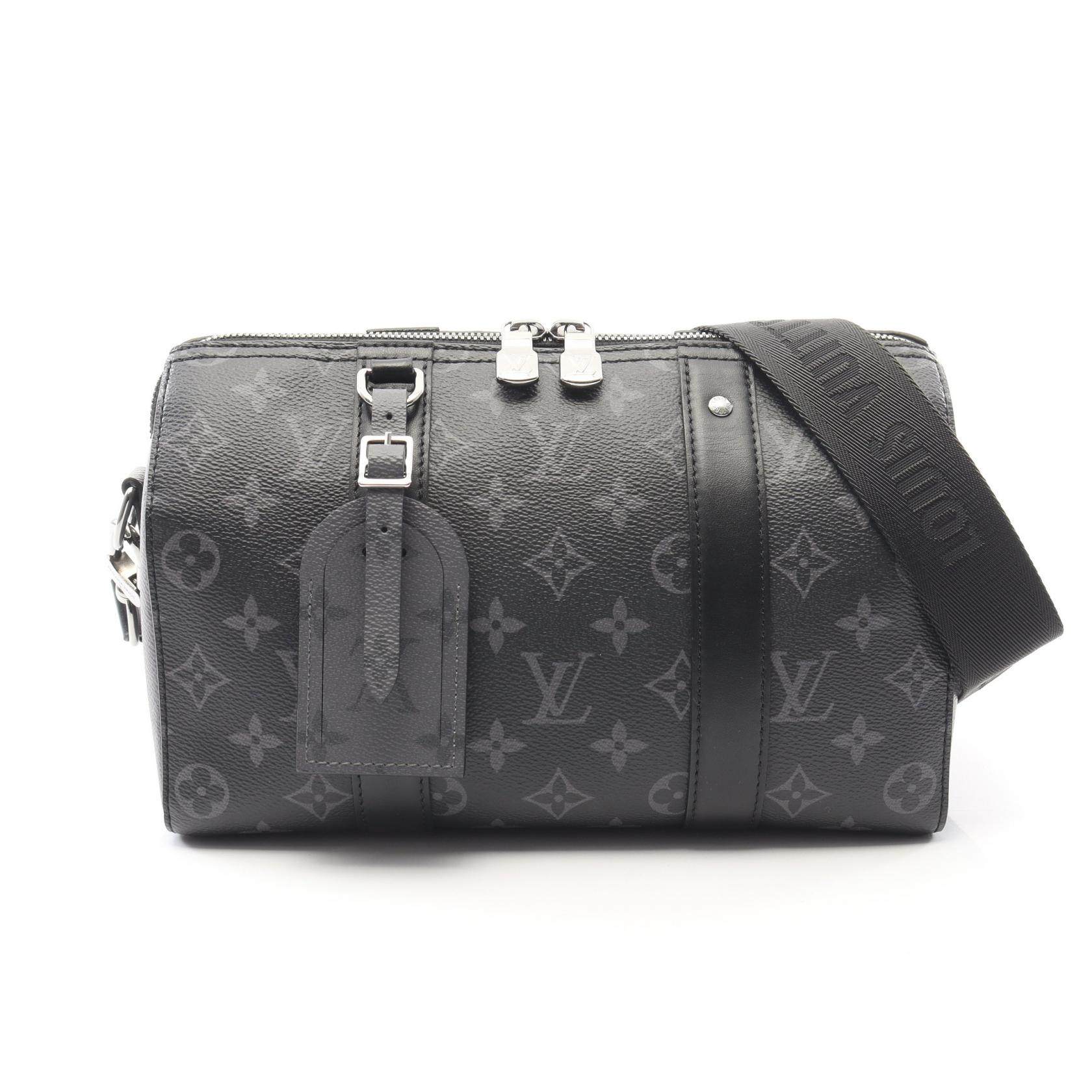 Louis Vuitton City Keepall Monogram Eclipse Reverse Coated Canvas Shoulder Bag